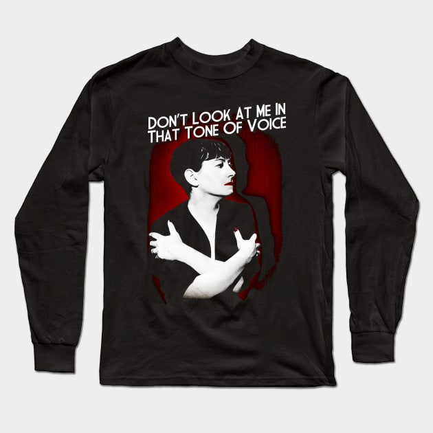 Dorothy Parker Design Long Sleeve T-Shirt by HellwoodOutfitters